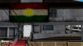 New House With Kurdish Flag
