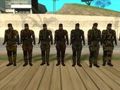 Naked Snake (with bandana and all camouflages) from Metal Gear Solid 3: Snake Eater