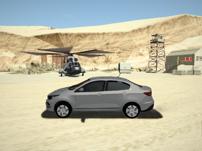 Fiat Cronos 2021 (lowpoly)