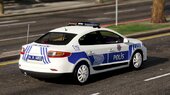 Renault Fluence Polis Asayiş & Trafik Polisi [Kaplama]