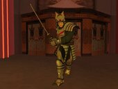 Silver Samurai + Sword + Shuriken