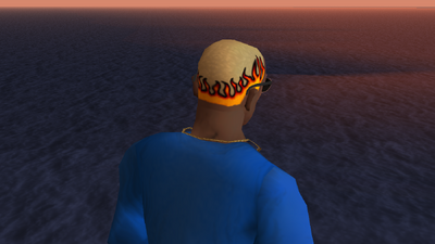 Flame Print Hair
