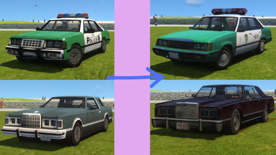 80s Cars Pack Vice City