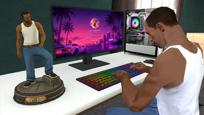 Interactive Gaming PC, Desk & Chair Setup