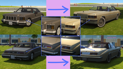 80s Cars Pack Vice City