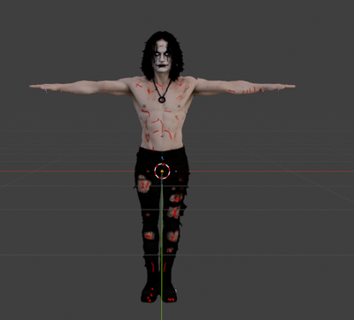 PACK Eric Draven (Brandon Lee) from The Crow Movie (With Shirt and Shirtless)