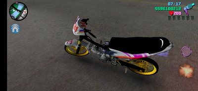 Yamaha Exciter Violet Drag for Mobile