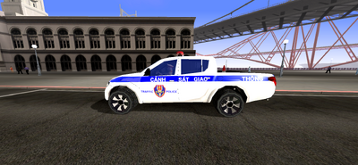 Mitsubishi Triton Traffic Police Vietnam V2 For Mobile