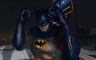 KNIGHTFALL - Batman/Bane 2 Pack  DELUXE [ Addon Ped ]