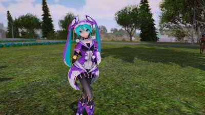 PDFT Hatsune Miku FOnewearl Style + Animated Face