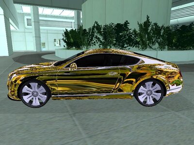 Bentley Continental GT Gold Chrome Baku Style